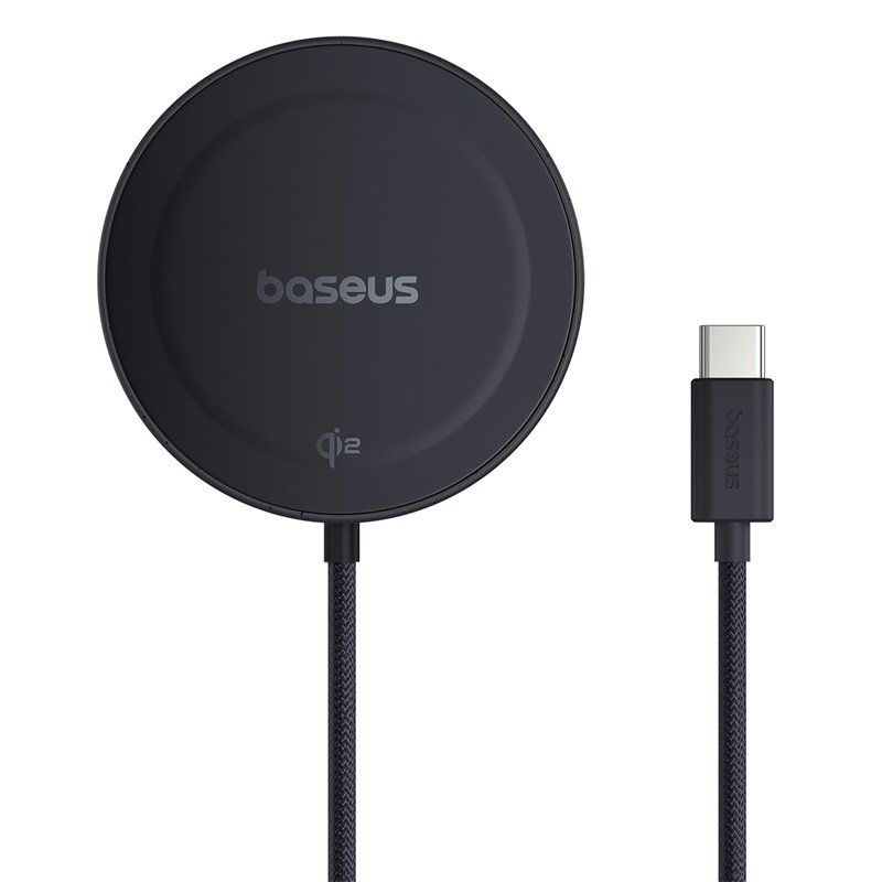 Baseus 15W Simple Mini4 Magnetic Wireless Charging Stand Qi2 Universal – Cosmic Black