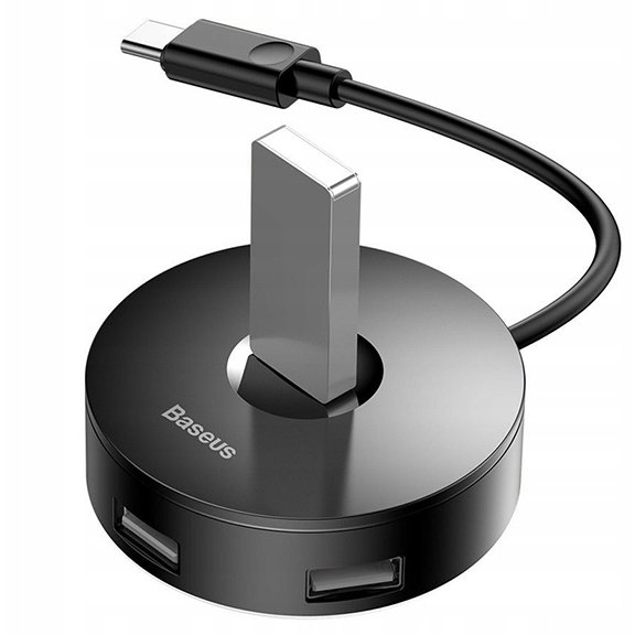 Baseus 4 Port Type-C Hub Air Joy-Round box Adapter – CAHUB-G01- 1 Year Warranty