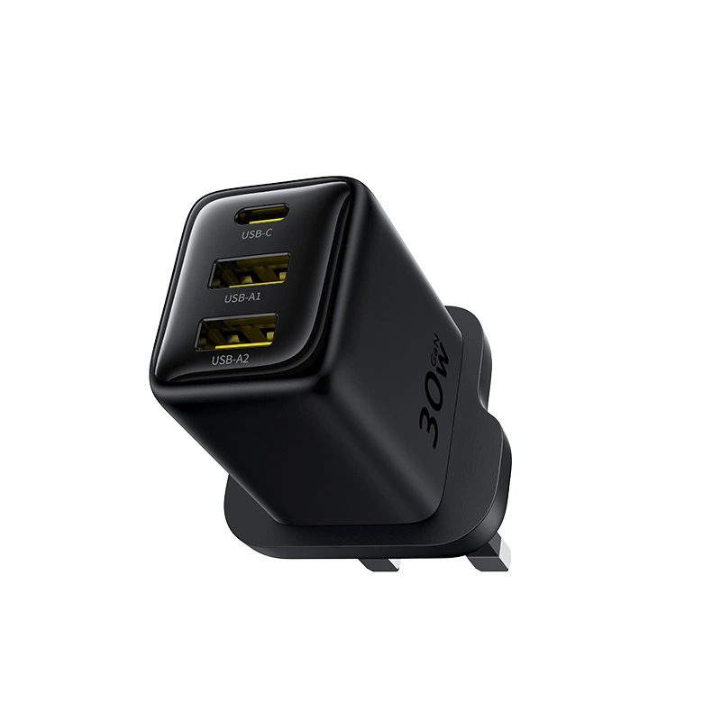 Baseus 30W EnerFill FN11 Gan5 Fast Charger 2xUSB A + 1 xTYPE-C -E0121M03 -1 Year Warranty
