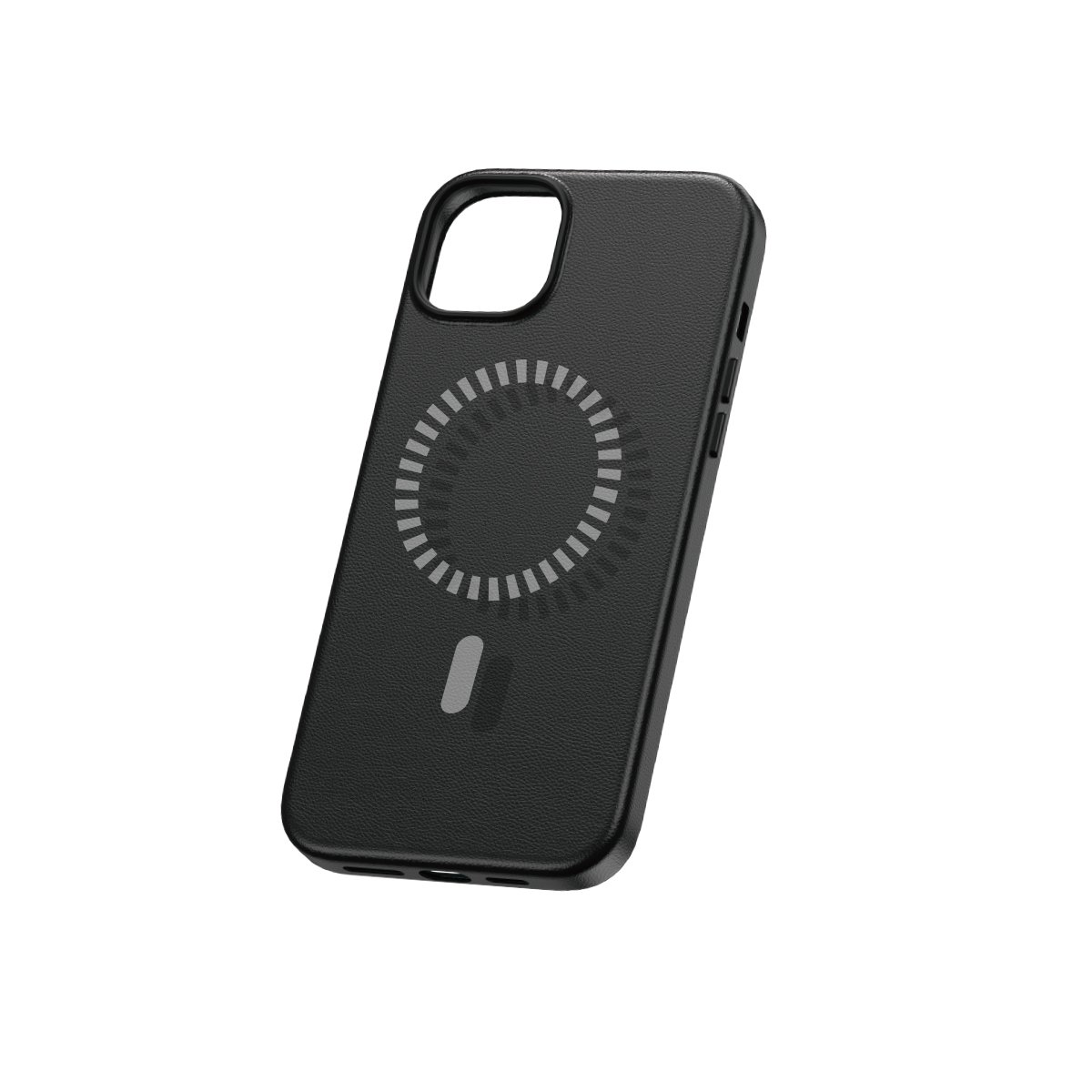 Baseus Fauxther Series for iP 15 Plus, Magnetic Phone Design Protective Magnetic Phone Case Cluster Black – P60157305113-02