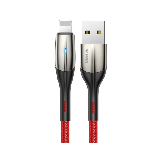 Baseus 1 Meter Horizontal Data Cable USB to Lightning – Red