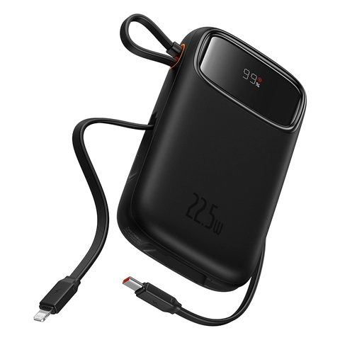 Baseus 10000mAh 22.5W Qpow2  Dual-Cable Power Bank