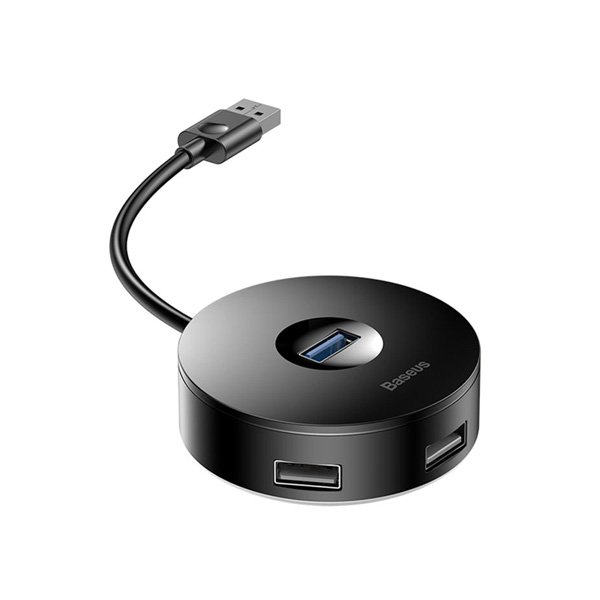 Baseus USB-A to 4 USB-A Hub  Air Joy / Round Box Adapter Black