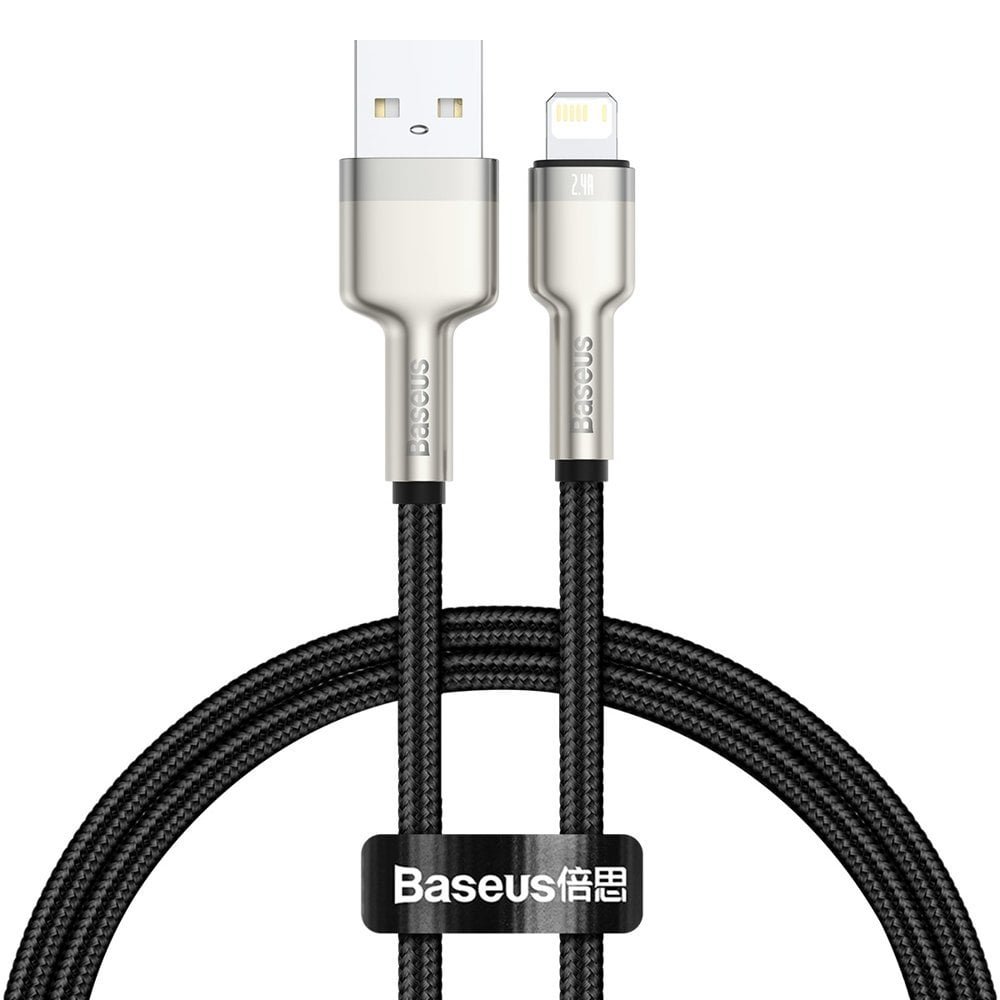 Baseus Cafule Series 1 Meter USB to Lightning Metal Data Cable 2.4A- 1 Year Warranty