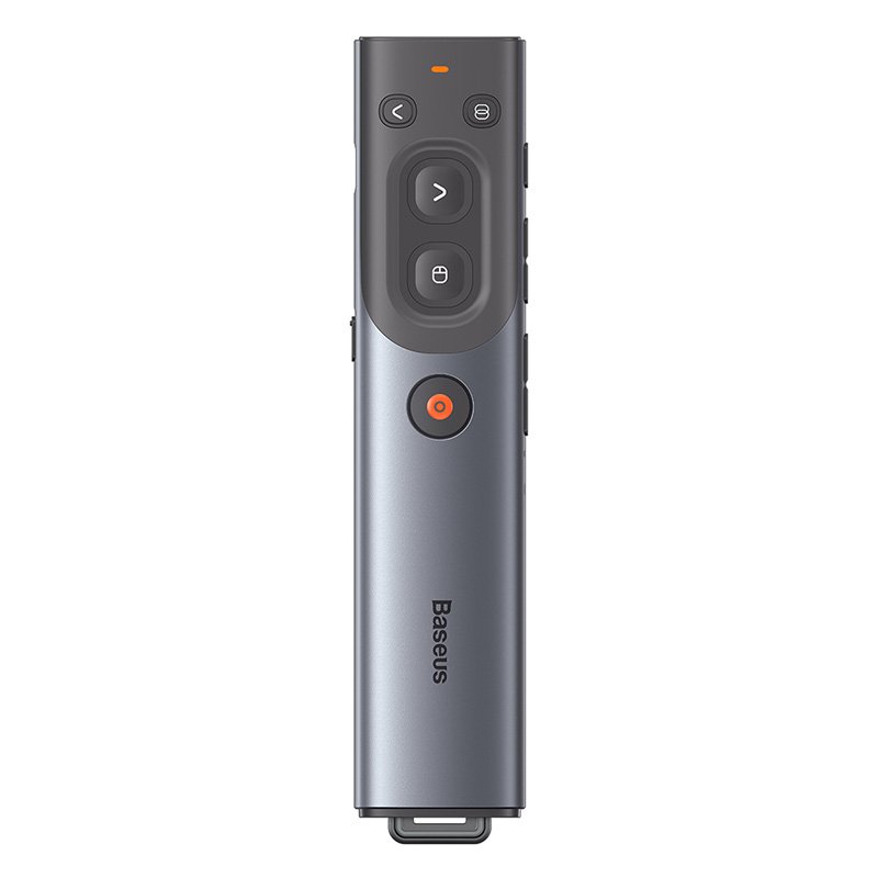 Baseus Orange Dot AI Wireless Presenter – Grey- 1 Year Warranty