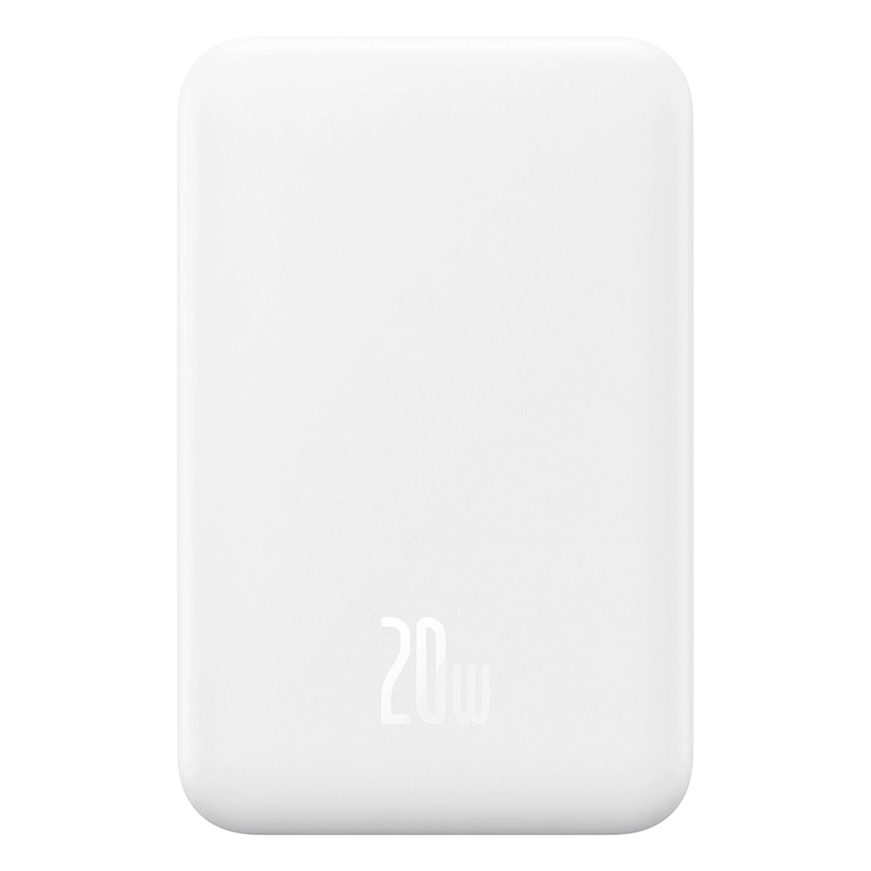 Baseus 5000mAh 20W Magnetic Mini Wireless Fast Charge Power Bank Stellar White – P10022107223-00