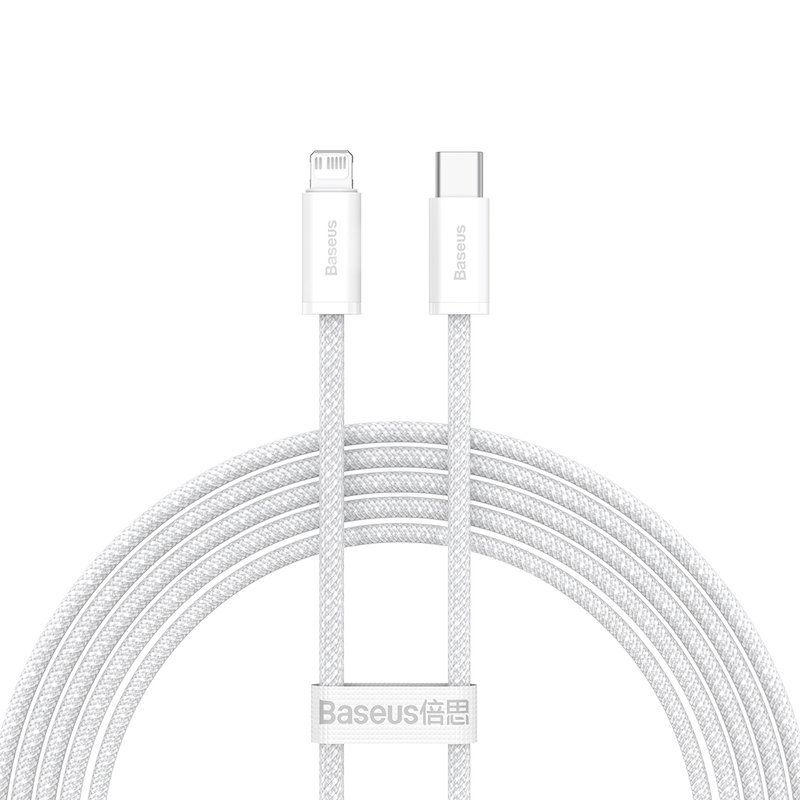Baseus Dynamic Series 2M Fast Charging Data Cable Type-C to Lightning 20W White – CALD000102