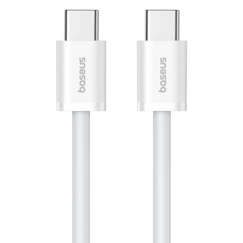 Baseus 1 Meter 30W Superior Series 2 Type-C to Type-C Fast Charging Data Cable (Moon White) – Model: P10365200211-00