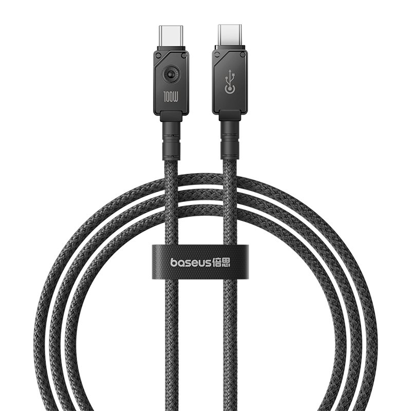 Baseus 1m Unbreakable Series Fast Charging Data Cable Type-C to Type-C 100W Cluster Black – P10355800111-00