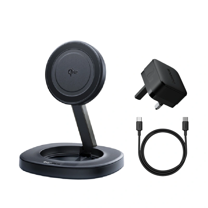 Baseus EnerFill FF11 15W Qi2 Foldable Wireless Charger – Black