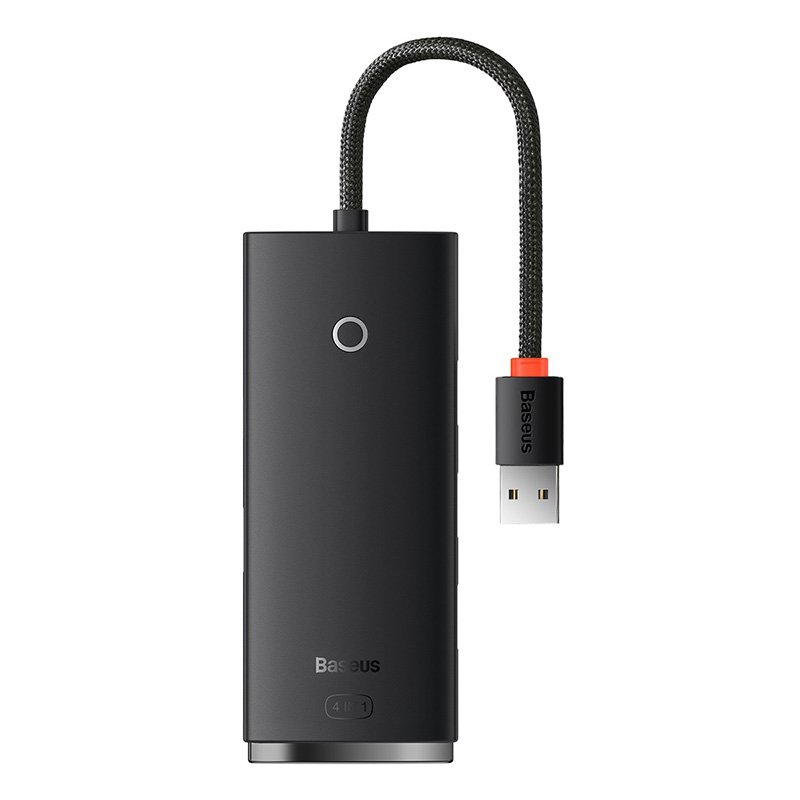 Baseus Lite Series 4-Port USB-A HUB Adapter 25cm Black