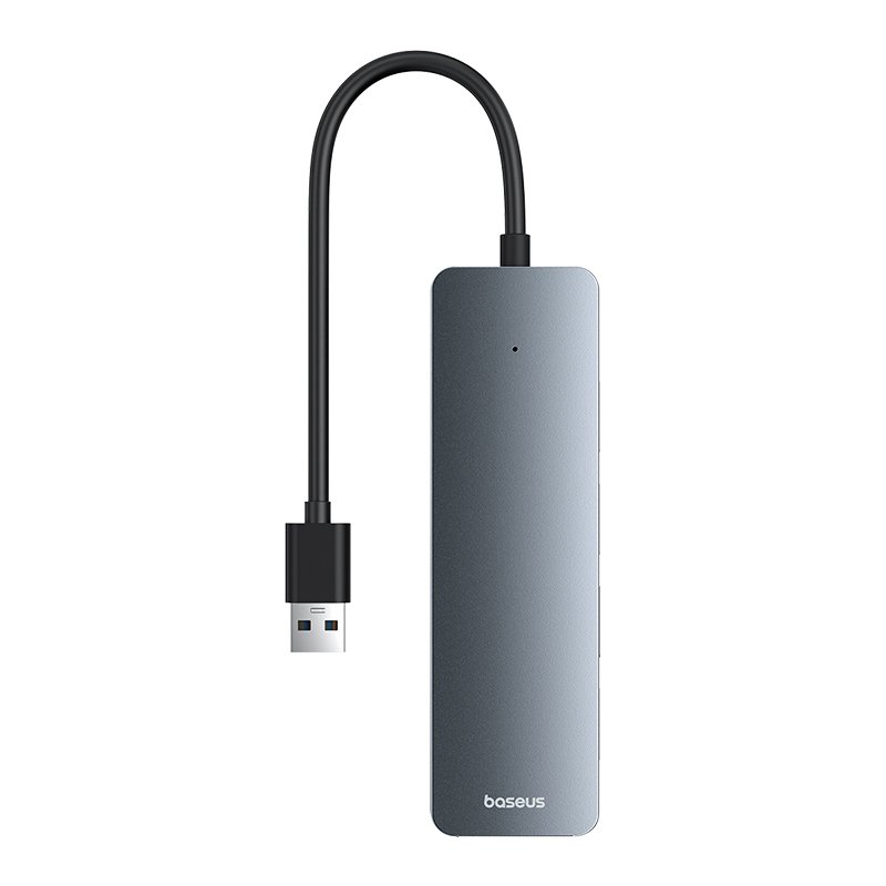 Baseus 4-Port HUB UltraJoy Series Lite- 15cm Space Grey USB-A to USB3.0 x 4