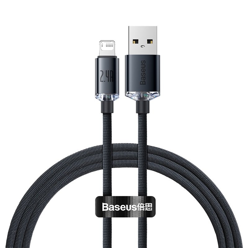 Baseus Crystal Shine Series 1.2m USB to Lightning 2.4A Cable