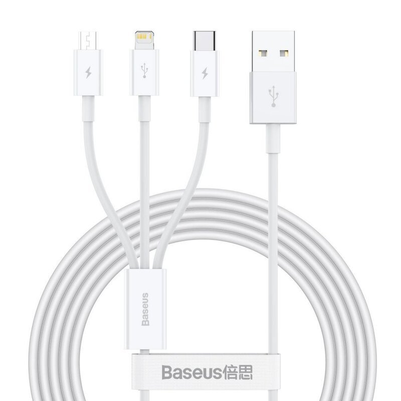 Baseus Superior Series 1.5 Meter USB to M+L+C 3.5A Cable