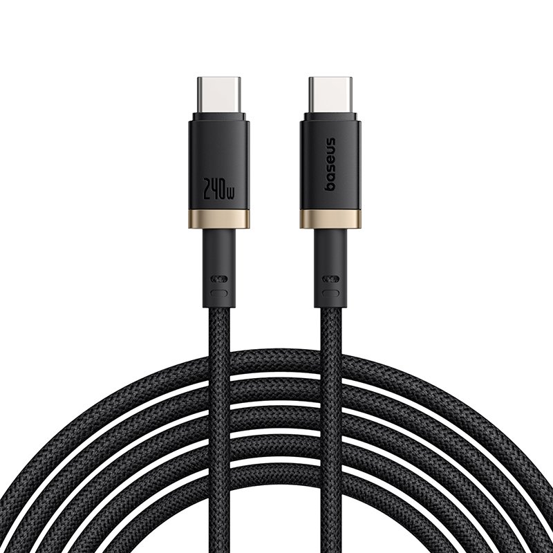 Baseus Dura Fast Charging Data Cable USB-C to USB-C 240W 1m Gold Black