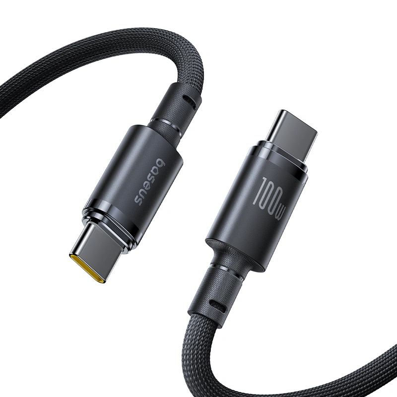 Baseus 2Meter 100W New Braided TYPE-C to TYPE-C Fast Charging Cable – Cosmic Black