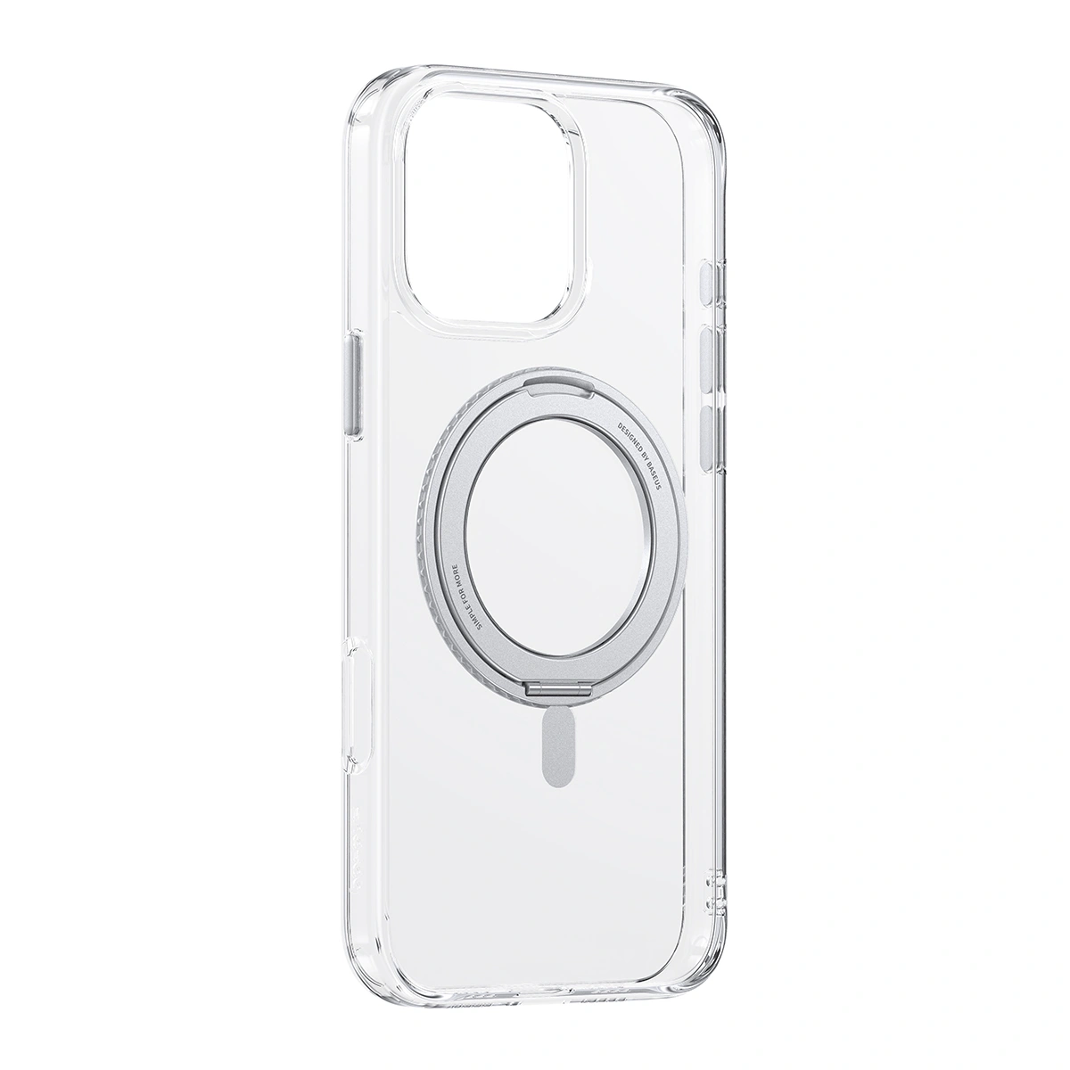 Baseus iPhone 16 Pro SkyRing Series 360 Magnetic Phone Case with Stand – Clear
